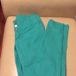 High waisted Aqua skinny jean
