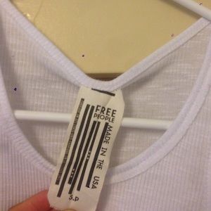 Free People High Neck White Tank