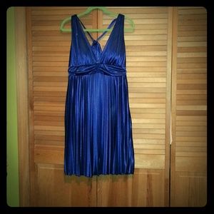 Royal blue flowy dress