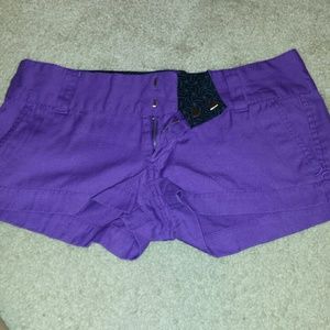 Hurley purple pinstriple shorts