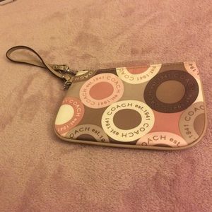 Brand new multi color Coach Wristlet!!!!