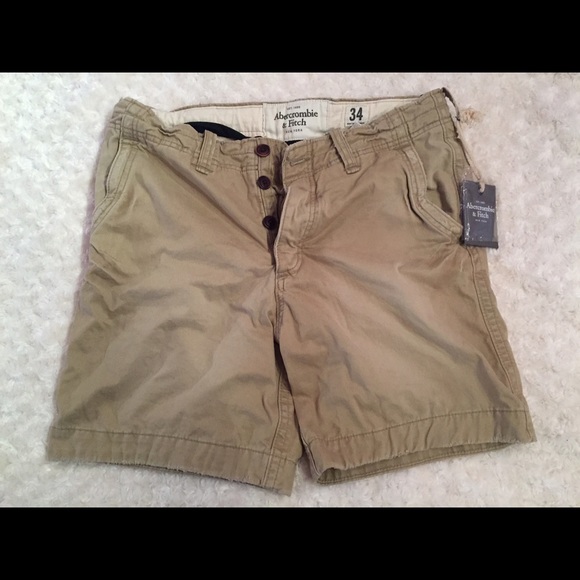 Abercrombie & Fitch Khaki preppy shorts sz 34
