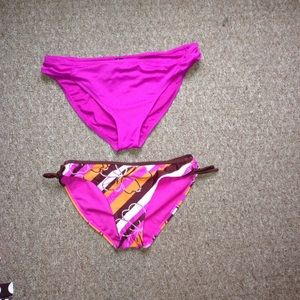 bikini tops, bottoms, & a one piece