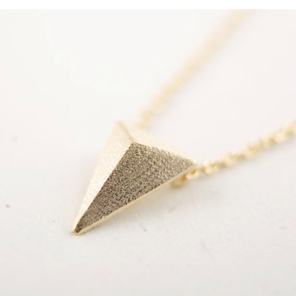 ✅It's Here!✅ Triangle arrow head Gold Necklace ! - Picture 2 of 4