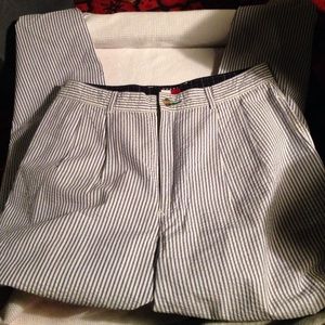 Seersucker Tommy Hilfiger blue and white pants