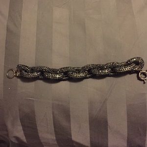 Black link bracelet