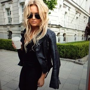 REAL LEATHER BIKER JACKET SOLD OUT IN STORES