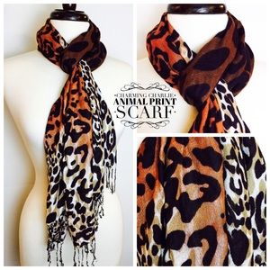 Charming Charlie animal leopard print scarf