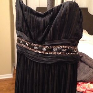 BCBG black evening gown