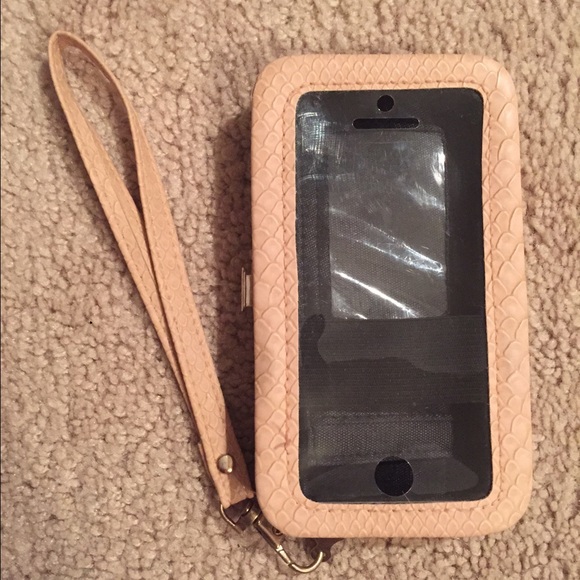 Pink IPhone 5 wallet/case