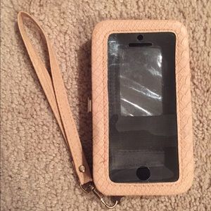 Pink IPhone 5 wallet/case
