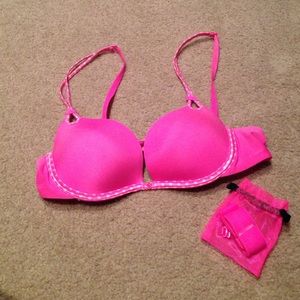 VS hot pink push up bra