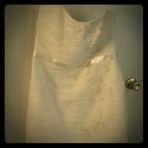 Ivory semi casual wedding dress