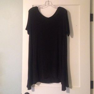 Black T-shirt dress