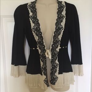 Nanette Lepore black cardigan