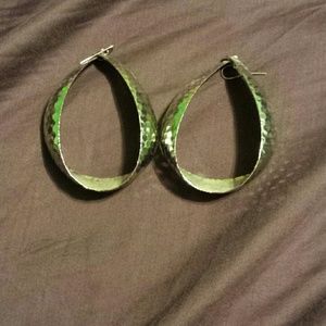 Hoop earrings never worn