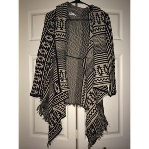 Aztec print oversized sweater