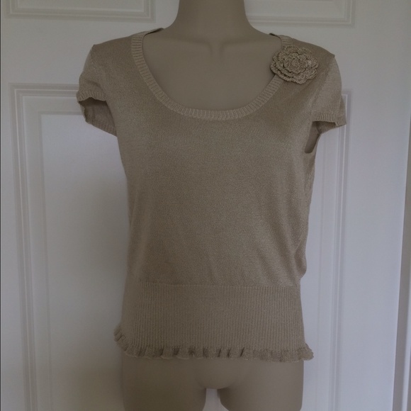 Gold Banana Republic top