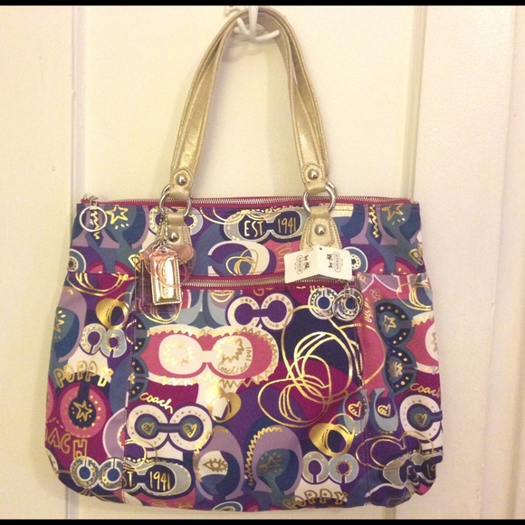 Coach Handbags - Beautiful colorful Coach Limited Edition Poppy Bag