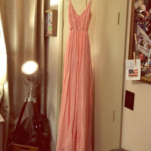 Light pink maxi dress