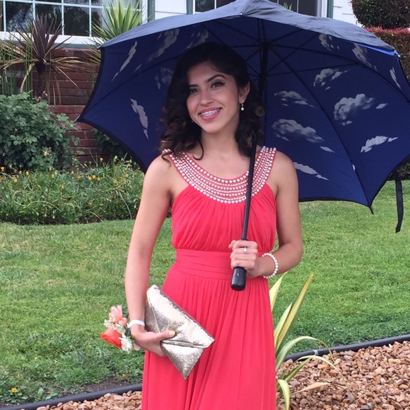 Coral Prom Dress - Picture 1 of 3
