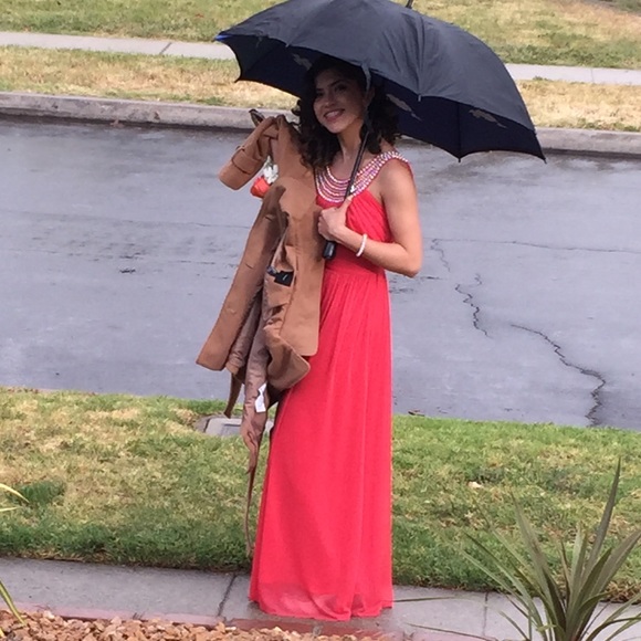 Coral Prom Dress - Picture 3 of 3
