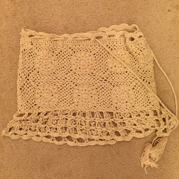 Crochet Bathing Suit Cover Skirt