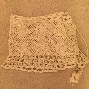 Crochet Bathing Suit Cover Skirt