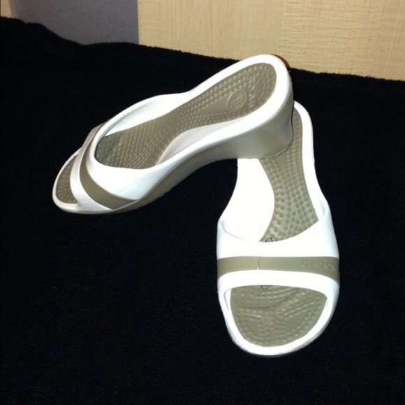 Crocs open toe slip on sandal