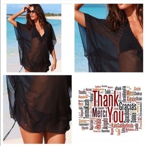 Sheer black cover up Sheer black cover up