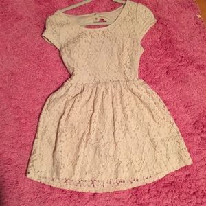 Cream lace dress