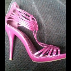 Hot Pink Stiletto Sandals