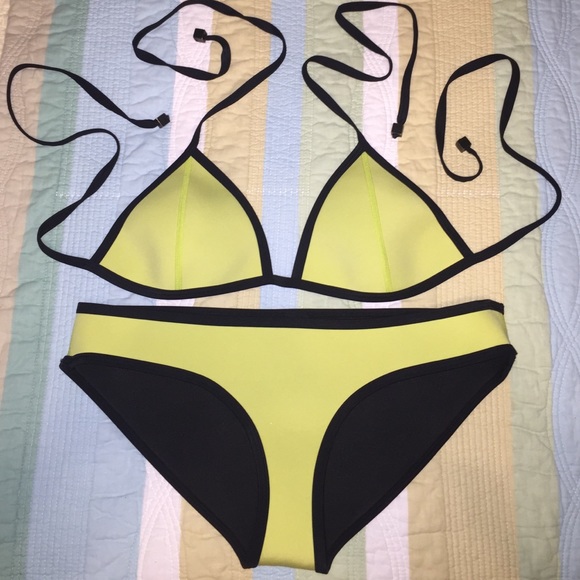 Authentic Yellow Triangl Bikini