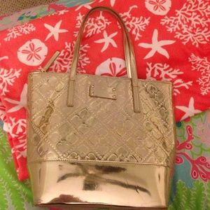 Kate Spade gold handbag