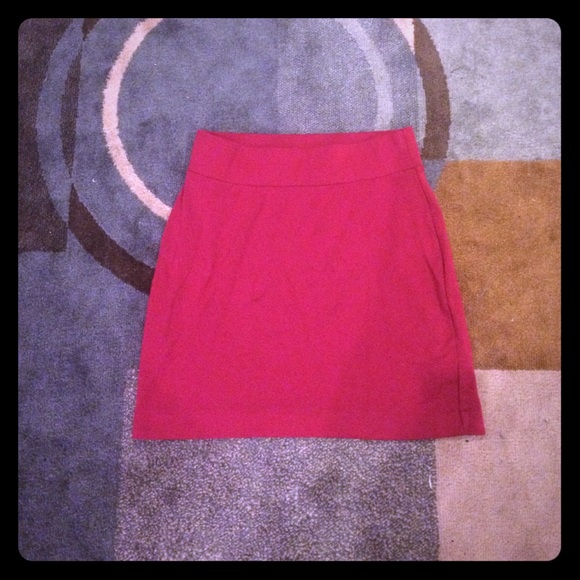Free with purchase; hot pink H&M miniskirt