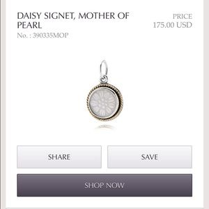Daisy Signet Mother of Pearl Pandora Necklace!