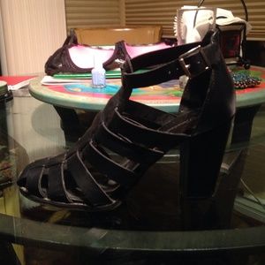 Black Strappy Heels