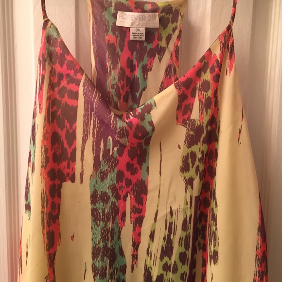 3x forever 21 animal print racer back tank - Picture 2 of 4