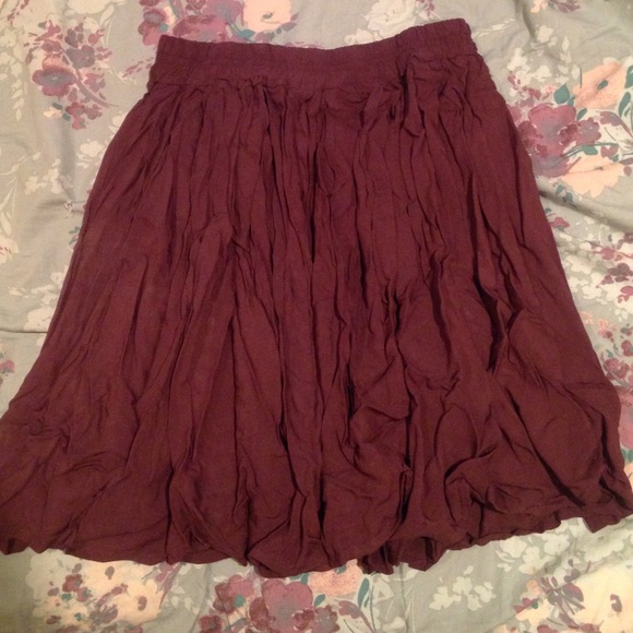 Maroon Brandy Melville skirt.