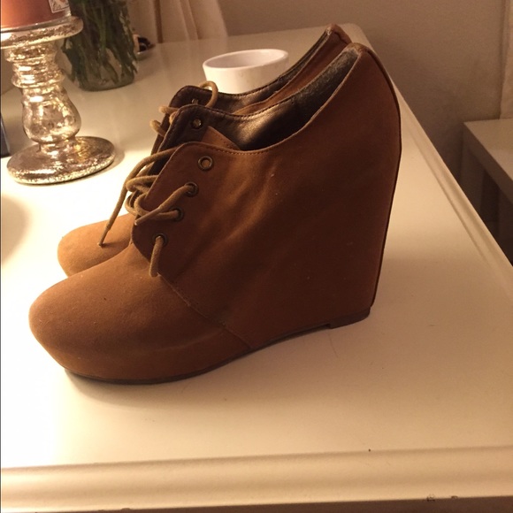 Forever 21 wedge booties!