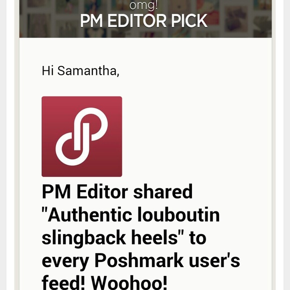 PM editor pick! louboutin slingback heels - Picture 2 of 4