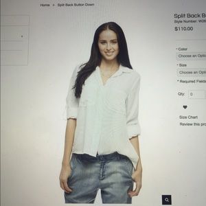 Bella Dahl Split Back Button Down Blouse!