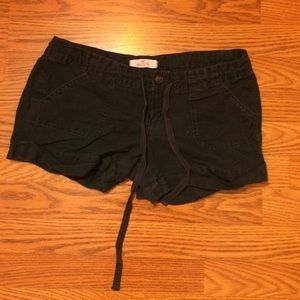 Hollister navy blue shorts with drawstring