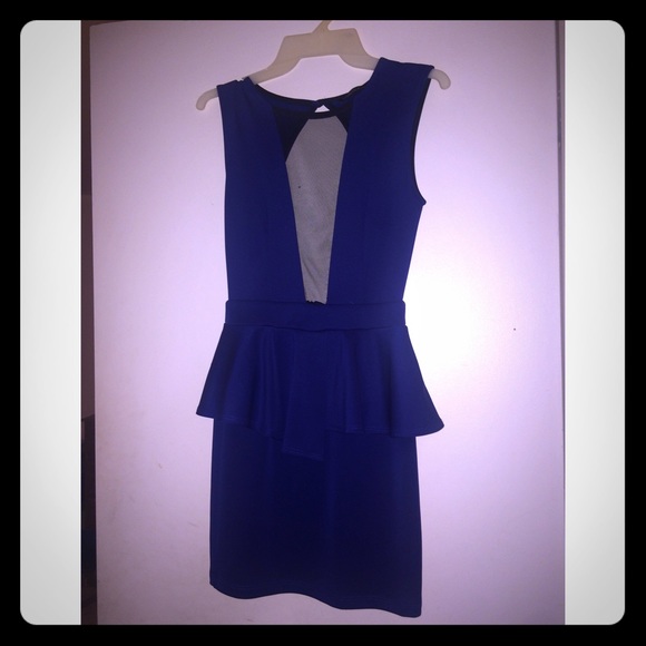 Peplums mesh dress