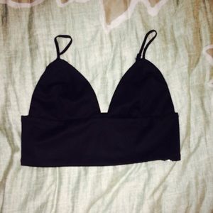 Black bra top