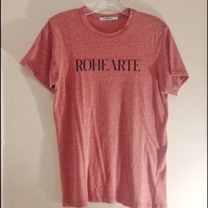 Rodarte "Rohearte" Text T-Shirt