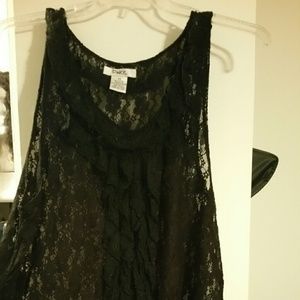 Black lace top