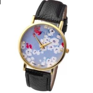 Black and Flower Watch
