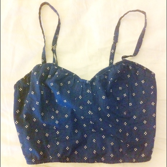 Hollister floral bustier (WITH TAGS)