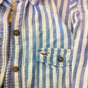 Hollister Striped Button Up